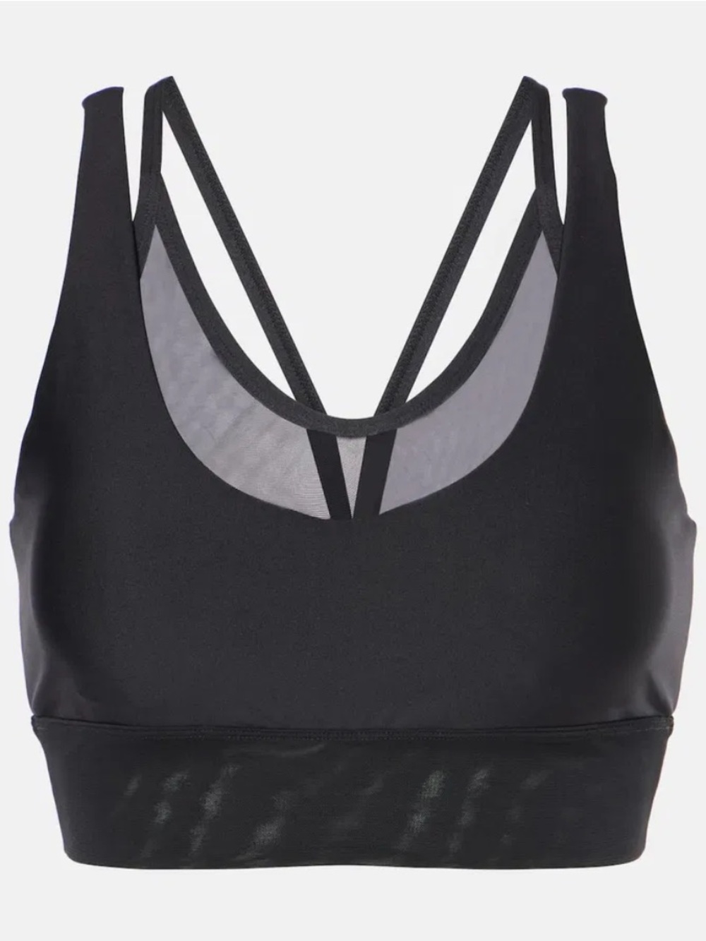 ALO Yoga Black Strappy Back Sports Bra